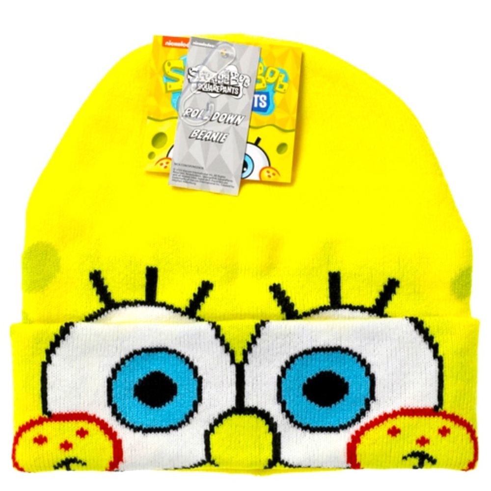 SPONGEBOB SQUAREPANTS ROLL DOWN BEANIE